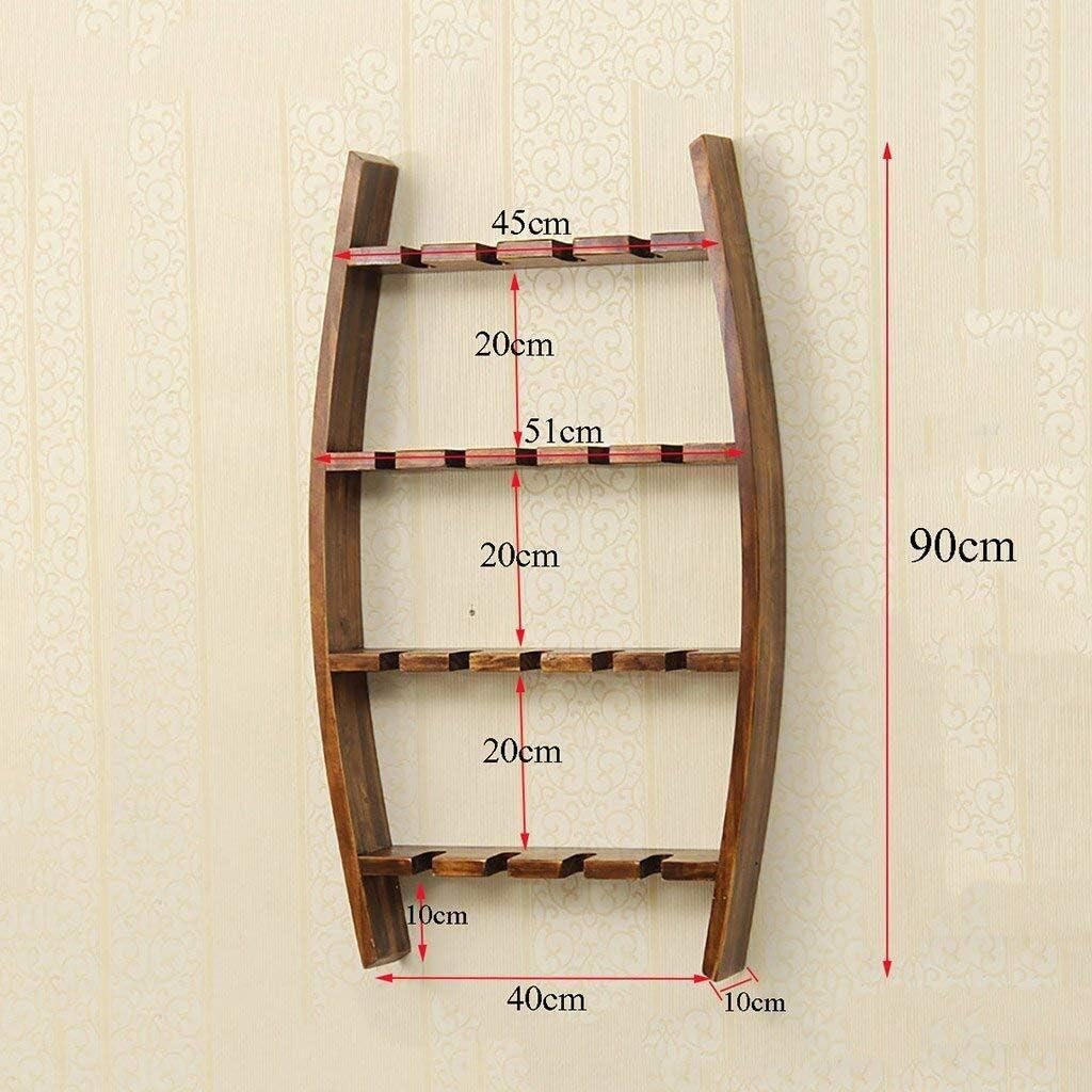 Wine Racks Pine Wall-Mounted Wine Glass Rack Wine Cellar Rack Bars Living Rooms Hotels Restaurants Decoration Shelf Storage Rack