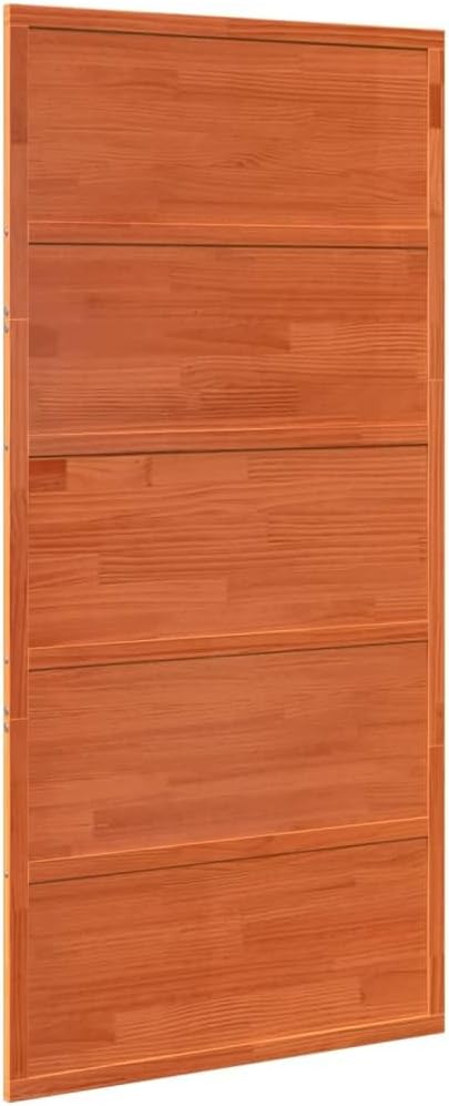 vidaXL Barn Door Wax Brown 39.4x81.9 Solid Wood Pine