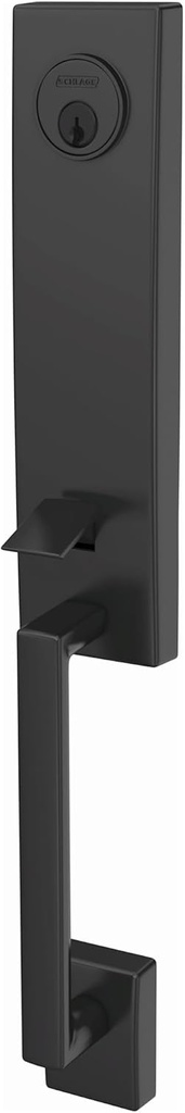 Schlage FCT58CEN622 Custom Century Keyed Entry Single Cylinder Half Plate Handleset - Exterior Only