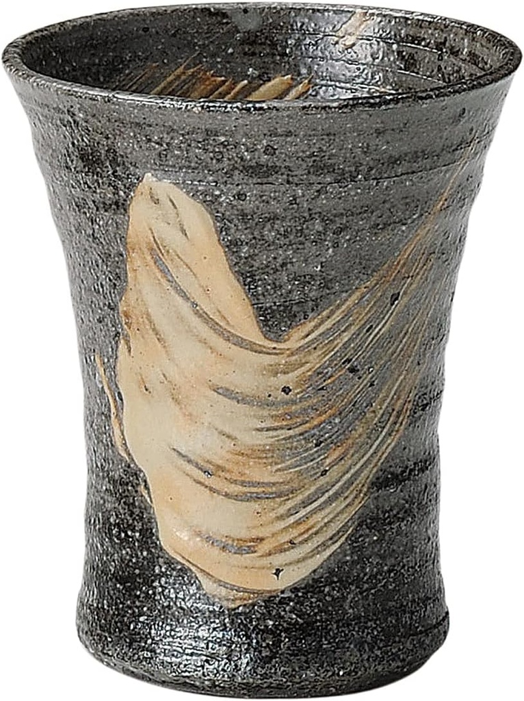 丸伊製陶 Shigaraki Ware Hettamon, Free Cup, Rough Brush