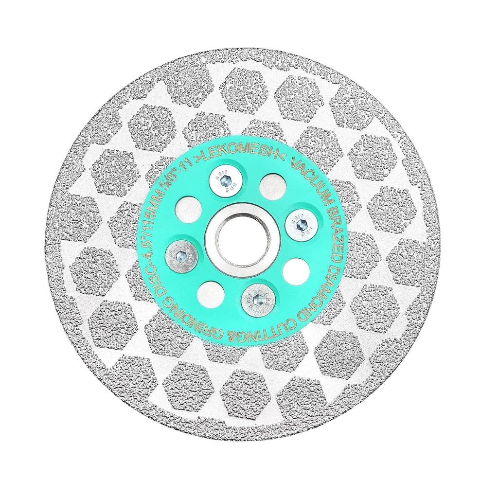 4-1/2 Inch Tile Saw Blade - Diamond Grinding Disc Cutting Disc Wheel for Cutting Grinding Marble Granite Concrete Porcelain Ceramic Tile,5/8-Inch-11 Arbor