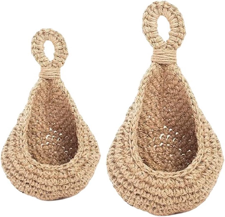 Potato and Onion Storage Basket for Pantry Boho Kitchen Decor Hanging Fruit Baskets for Kitchen