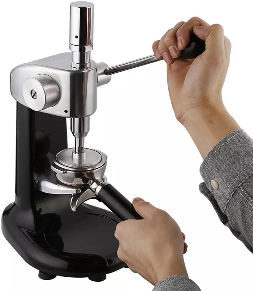 Commercial Manual Coffee Press, 304 Stainless Steel Concentrated Coffee Tamper, with 8.07-Inch Long Handle, Easy to Press, Durable, Suitable for Home, Bars, Coffee Shops, Western Restaurants