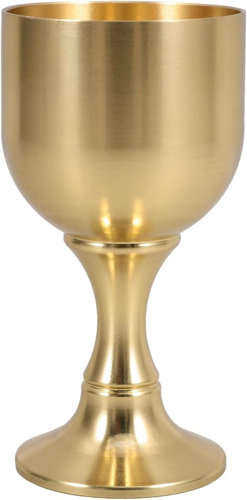 Luxshiny Multipurpose Copper Goblet Cup for Desktop Decor Elegant Drinking Vessel for Liquor Juice for Weddings and Parties