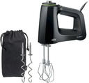 Braun MultiMix 5 Hand Mixer, 350W Electric Mixer with SmartMix Technology, 9-Speed + Turbo, MultiWhisk & Dough Hooks, Lightweight Soft-Grip Design, Black