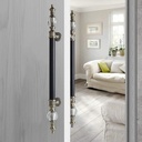 Door Handle Door Handle,Double Sided Long Sliding Modern Door Handle Set,Stainless Steel Pull Bar Handle,Mounting Hardware Included/Sier/80Cm/31.5In