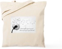 CafePress Dandelion Inspiration 2 Tote Bag Reusable Natural Beige Canvas Shopping Bag