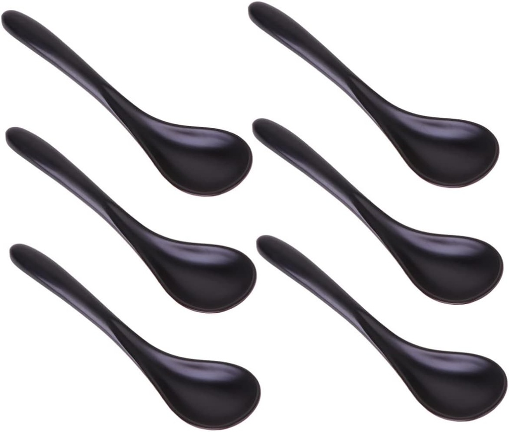 TIDTALEO 6pcs Jelly Spoon Heavy Duty Spoon Rice Ramen s Oriental s Salt Scoop Teas Ramen Soup s Ice Cream s Fruit Hand-pulled Noodle Coffee A5