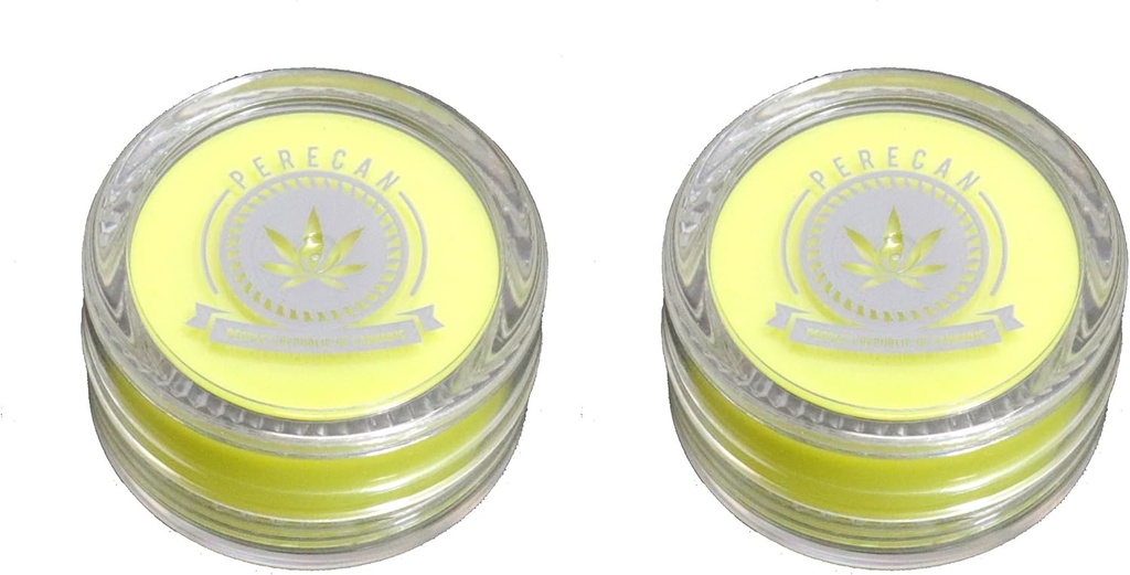 Home & Happiness 2 Pack Mini Container 1 Gram Capacity Airtight Stash Travel Jar