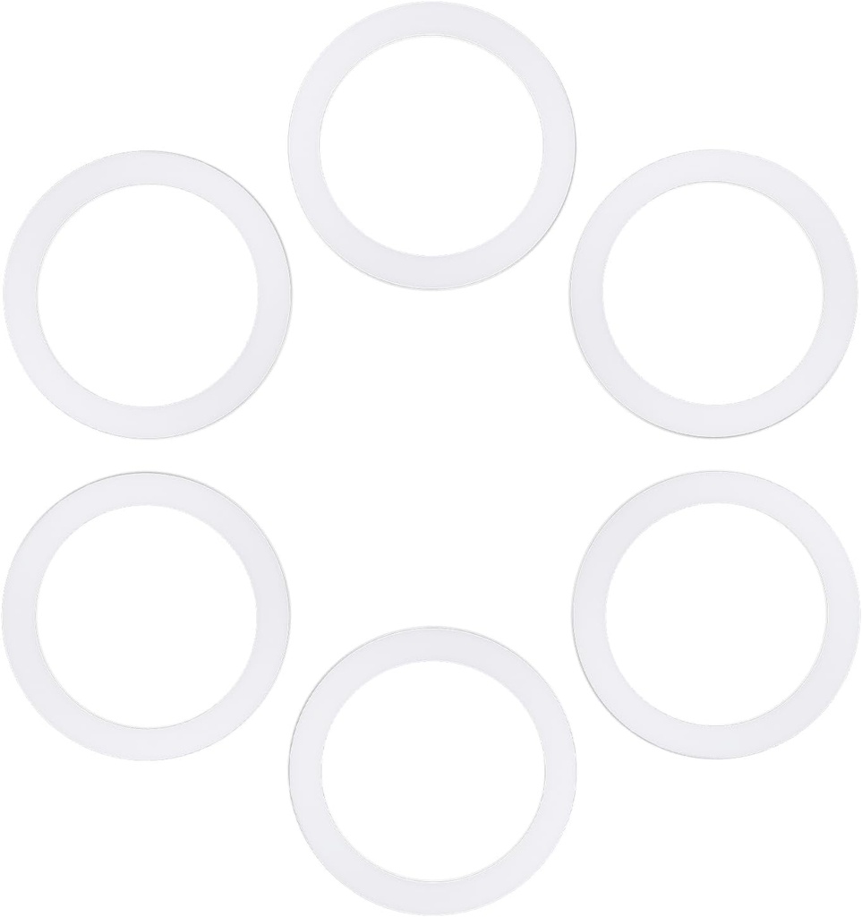 wedrink 6 Pcs Gasket Seal Rings Replacement for Aluminium Stovetop Coffee Maker Moka Pots (9 Cup)