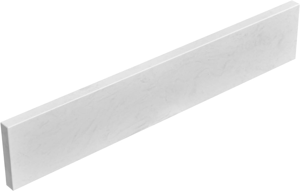 21 in. W x 4 in. H Engineered Stone Sidesplash for Bathroom Vanity Sink Top in Ariston White