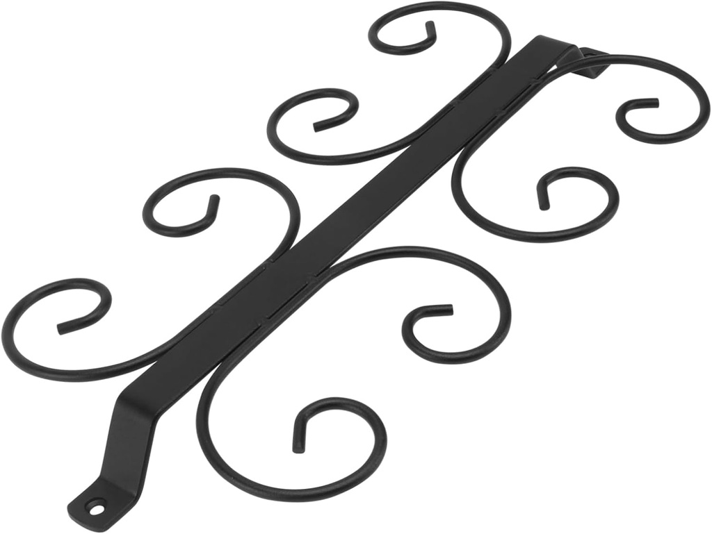 Amosfun Hanging Iron Goblet Rack Wine Glass Holder Draining Feature Black Wine Glass Hanger for Kitchen or Bar Storage