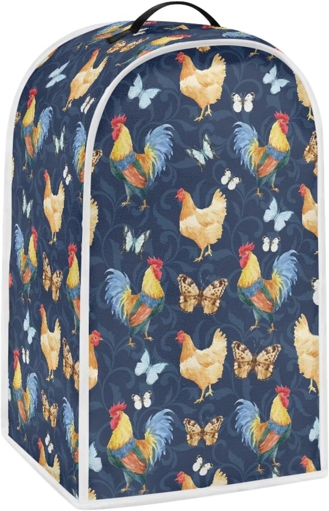 Upetstory Chicken Rooster Blender Covers Dust Covers Food Processor Cover Coffee Maker Case Cooker Mixer Cover Juicer Soymilk Covers Organzier Holder