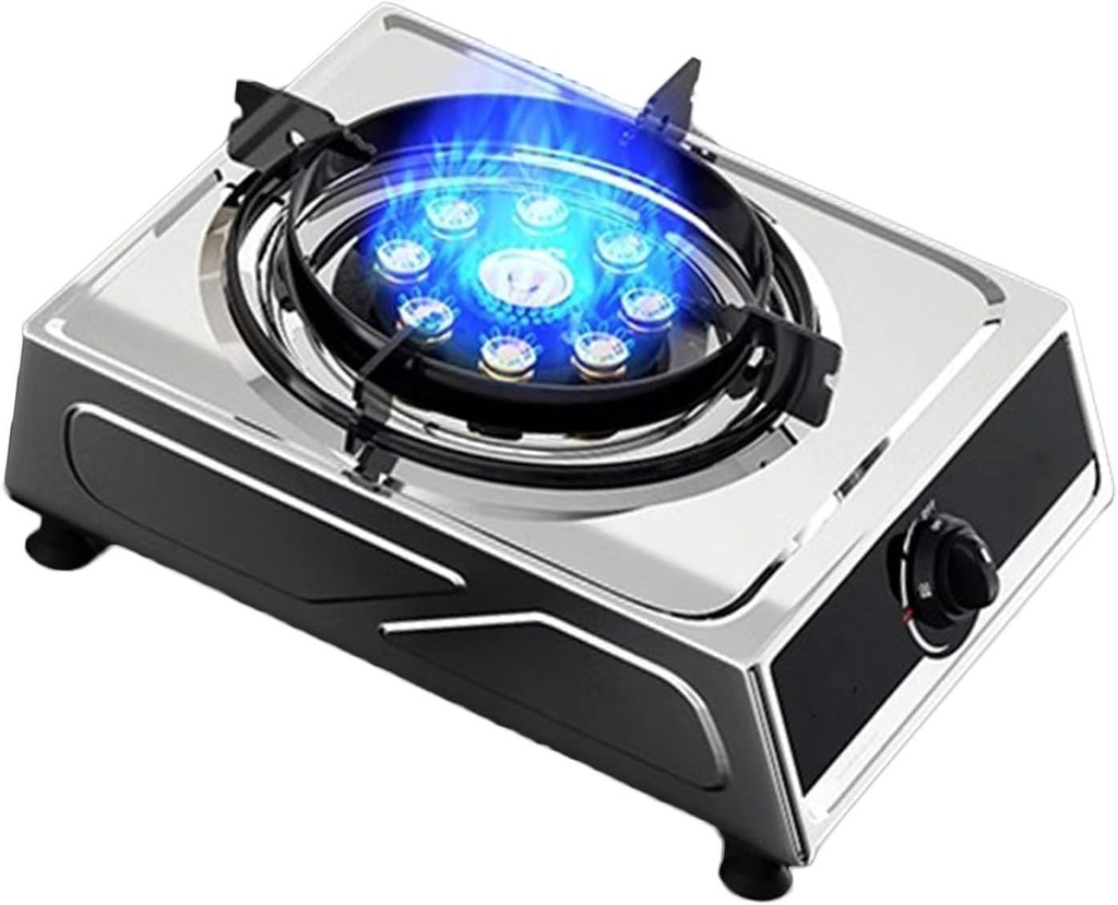 Gas Stove,Fire Power 4.2KW/14330.4BTU,Desktop LPG,Suitable for Outdoor Camping in Apartments,with Flame Out Protection Burner, 54768