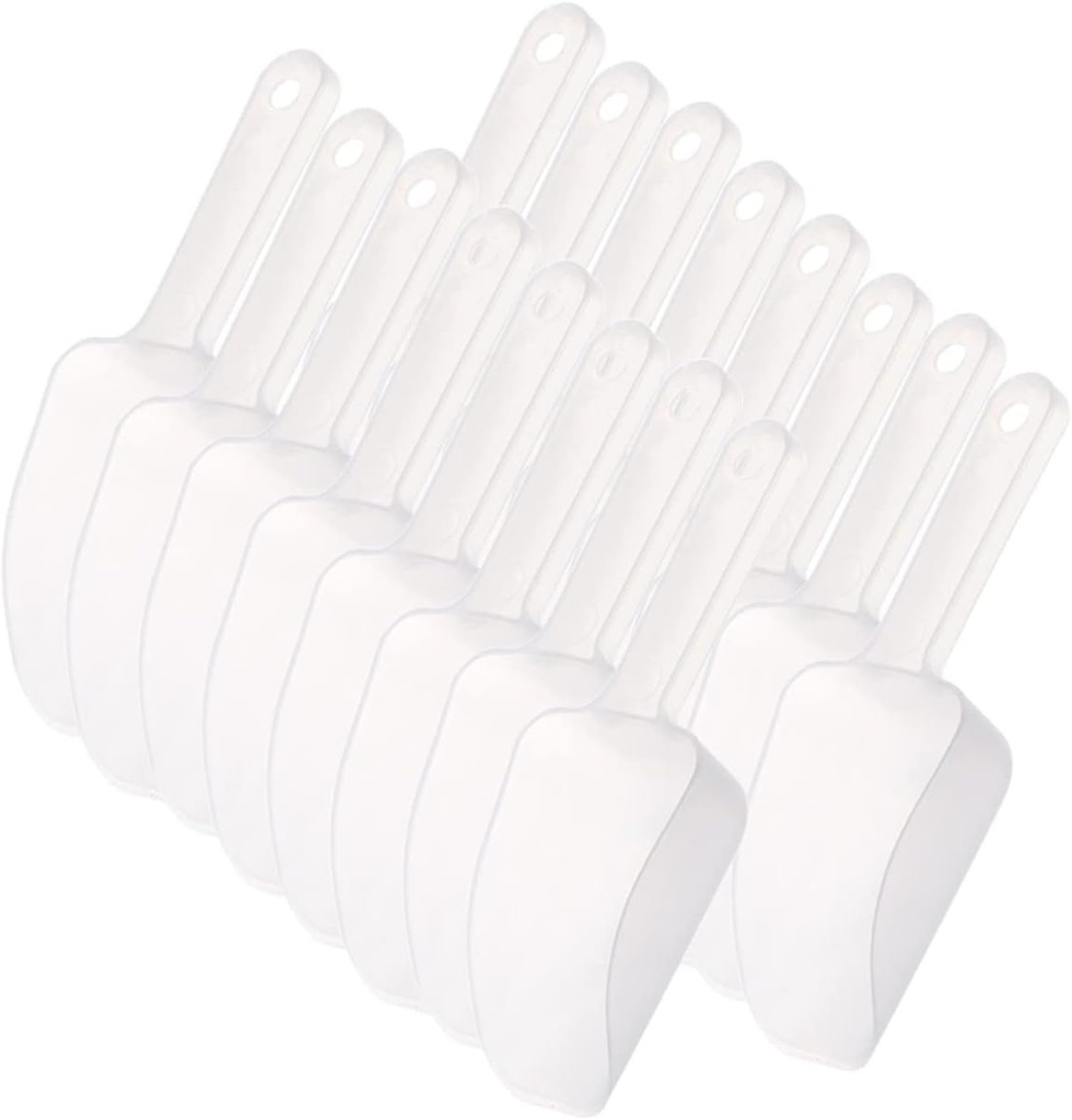 DOITOOL 20pcs Multi-purpose Ice Scoop Kitchen Gadget for Flour Candy Nuts and Beans Easy to -grade Material for Parties and Home Use
