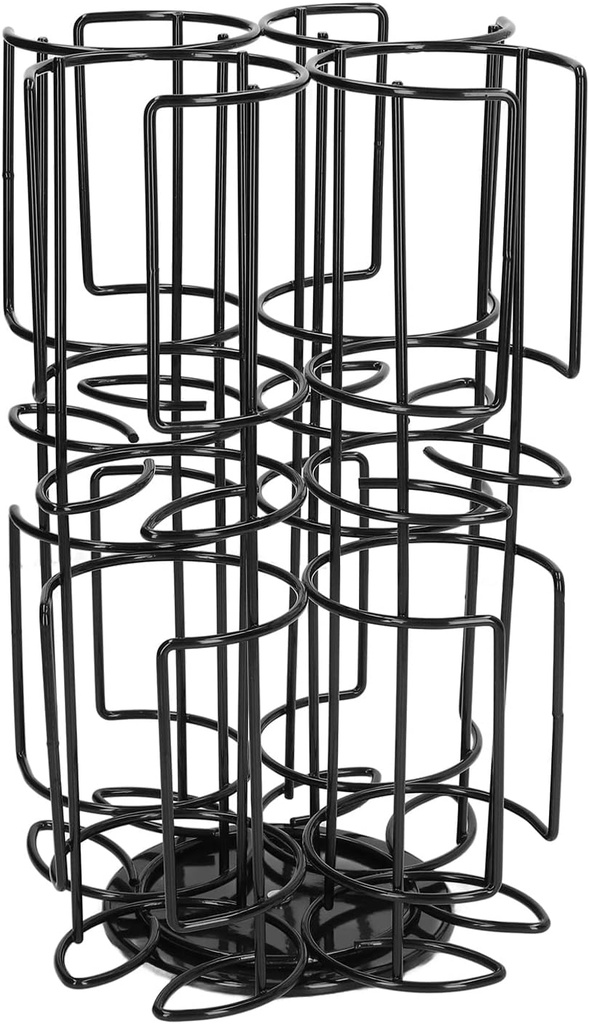 Coffee Capsule Rack Coffee Capsule Storage Rack Holder 360 Degree Rotating Large Capacity Organizer for Home Office Kitchen with Metal Construction