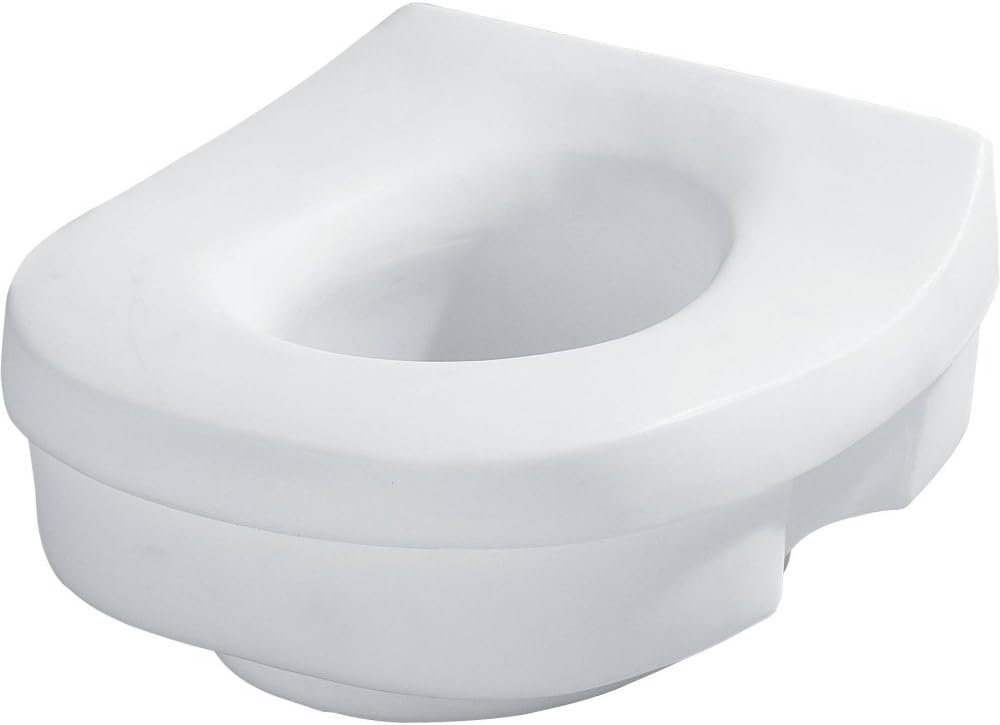 Moen DN7020 Raised Toilet Seat with 5” Elevation, 250 lbs. Weight Capacity, Glacier