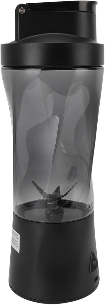 Portable Blender Personal Juicer for Shakes Smoothies, USB Rechargeable Small Blender Cup with Lid & 6 Blades, Electric Protein Shaker Bottle for Office Gym