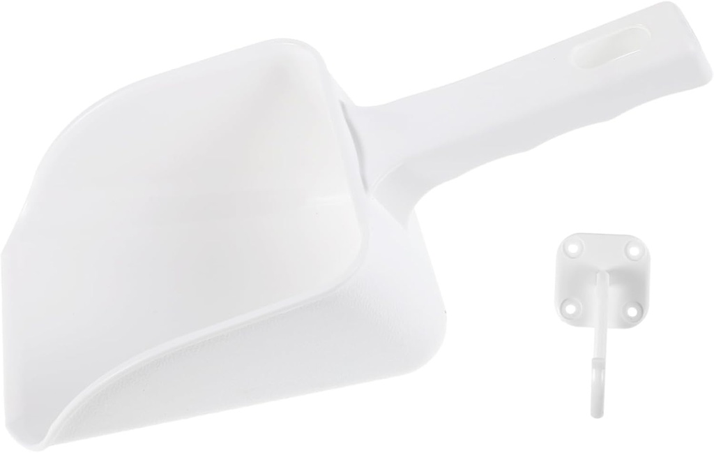 Plastic Ice Scooper for Freezer Multi-use Ice Scoop Hook Holder for Home Hotel Restaurant
