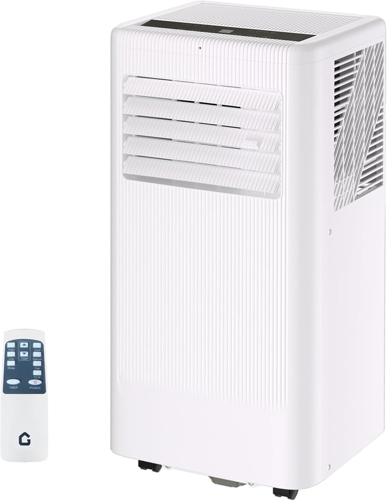 8000 BTU Portable Air Conditioner Cools Up to 420 Sq. Ft., 3-In-1 Portable AC Unit With Remote Control and Window Kit, Quiet Room Air Conditioner With Dehumidifier for Home Office Dorms