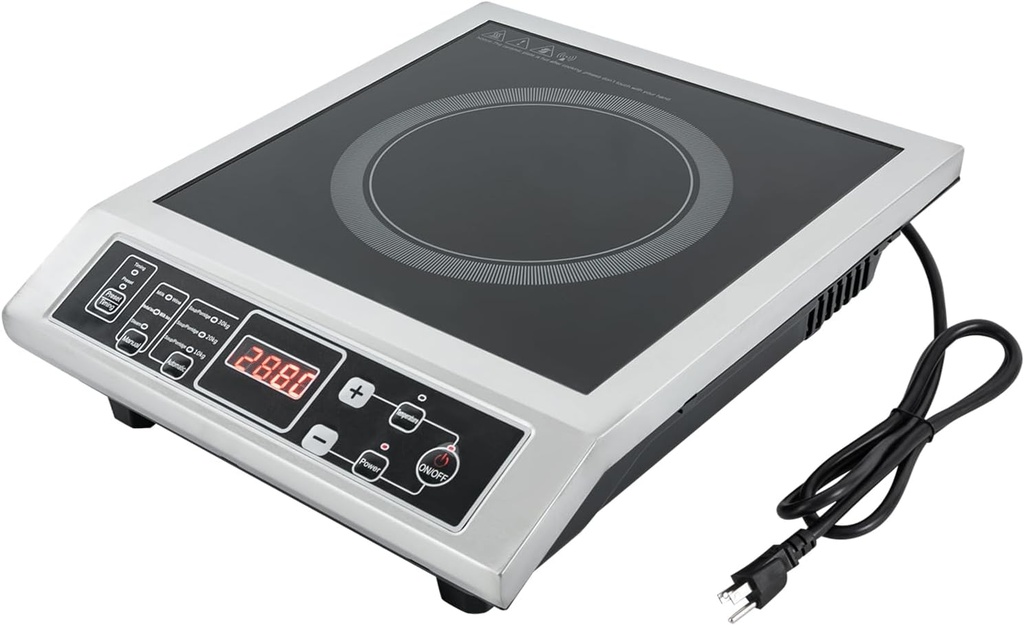 3500W Induction Cooktop,Induction Cooker,8 Levels Temperature Adjustment,Timer,Professional Countertop Induction Cooktop for Home,Kitchens,AC110V