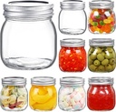 YEBODA 9 Pack Wide Mouth Mason Jars 10 oz Glass Canning Jars with Airtight Lids and Bands for Preserving, Jam, Honey, Jelly, Wedding Favors, Shower Favors, Sauces, DIY Spice Jars