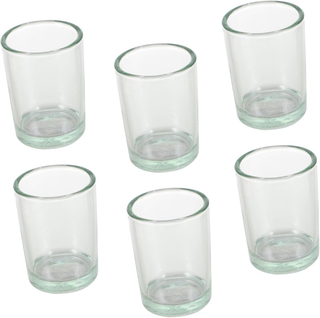 6pcs Tempered Milk Glass Cups Glass Drinking Glasses for Water Juice Milk for Home