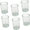 6pcs Tempered Milk Glass Cups Glass Drinking Glasses for Water Juice Milk for Home