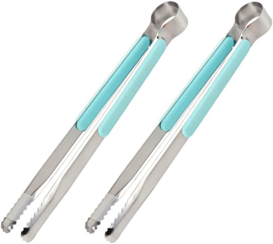 2Pcs Thick Stainless Steel Barbecue Heat Resistant Grill Clip for Outdoor Barbecue Supplies Accessories