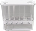 Zerodis Food Storage Packaging Storage Container 5 Grids Bulk Rice Organizer Box Countertop Rice Holder Bucket Cereal Dispenser Container Dry Food Dispenser Grain Storage Rice Dispenser