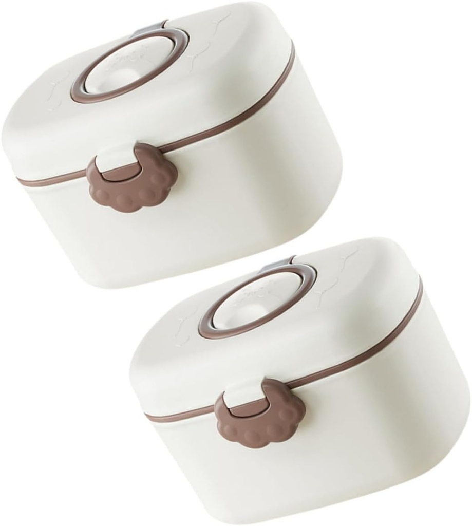 2pcs Portable Powder Dispenser Container Sealed and Formula Holder for Travel Food Storage Easy to Carry and Use