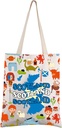 FEELMEM Scotland Scottish Gifts Scotland Travel Tote Bag Europe Lover Reusable Shopping Bag Scotland Tourism Gift
