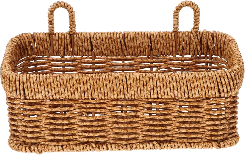 Unomor Hanging Baskets for Kitchen Storage Woven Wall Baskets Fruit Candy Snack Holder Farmhouse Style