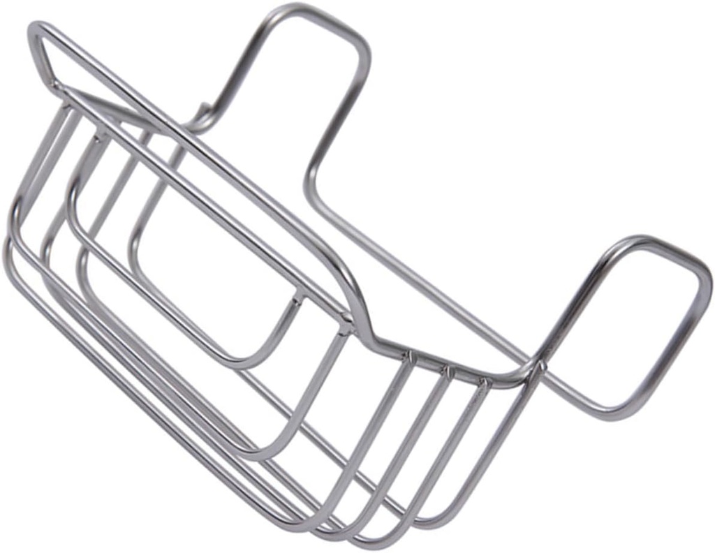 Kitchen Sink Hanging Basket Towel Rack Space-Saving Drainage Rack for Dishes Brushes and Sponges Easy to Install for Organizing Kitchen Countertops