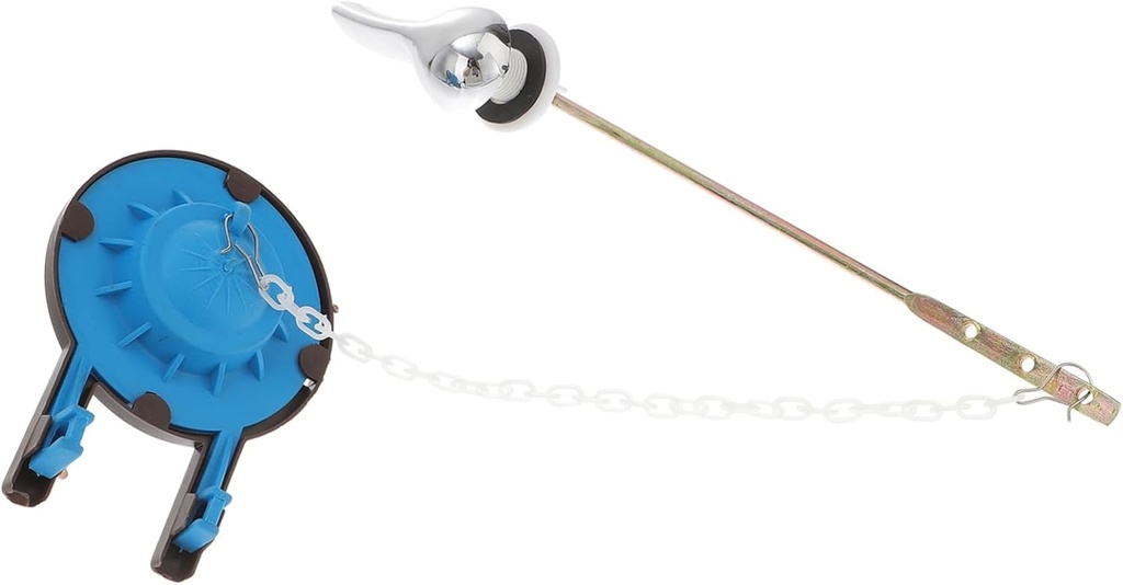 2Pcs Front Mounted Toilet Flush Lever with Flappers Replacement Kit Toilet Tank Handle for Easy Installation and Leak Repair