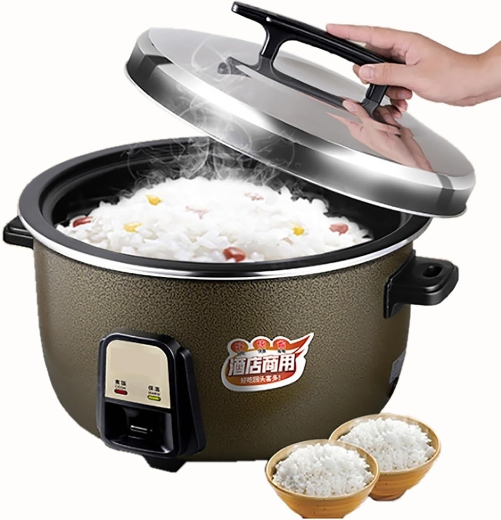 Commercial Rice Cooker（8-45L） Large Capacity Hotel Restaurants Old-fashioned Large Rice Cooker for 8-60 People，US/EU Used(18L-2500W)