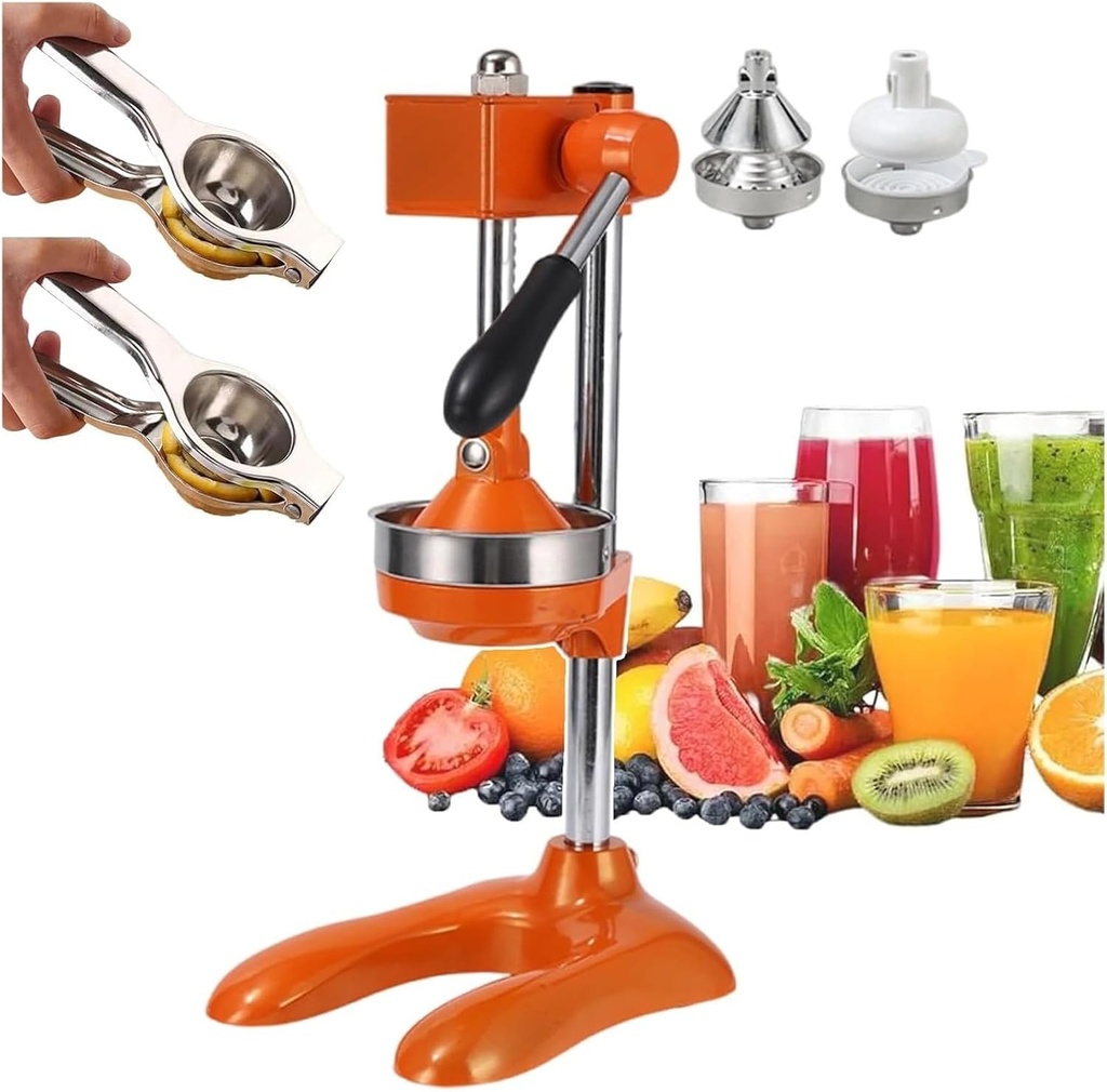 Grade Manual Hand Press, Hand Press Juicer Machine Hand Press Citrus Juicer Extractor With Filter Plate For Various Commercial And Family(Orange)