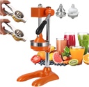 Grade Manual Hand Press, Hand Press Juicer Machine Hand Press Citrus Juicer Extractor With Filter Plate For Various Commercial And Family(Orange)