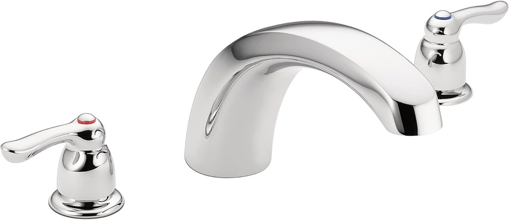 Moen Chateau Chrome Two-Handle Low Arc Roman Tub Faucet Valve Required, T990