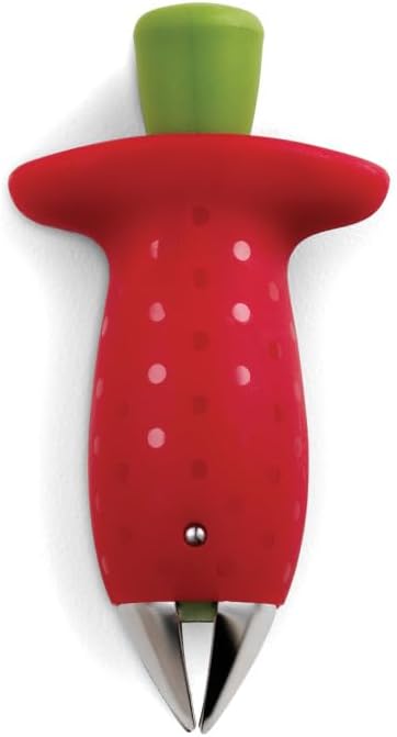 Chef'n Original Stem Gem Strawberry Huller, Red/Green - 102-138-005