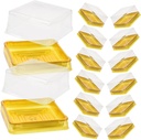 50pcs Square Moon Cake Packaging Boxes Dessert Containers for Macaroons Cupcakes Egg Yolk Pastries Bakery Treat Storage