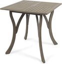 Christopher Knight Home Baia Outdoor Acacia Wood Square Dining Table, Gray