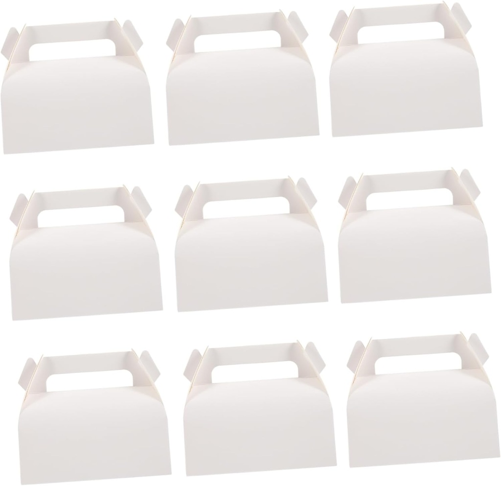 Ciieeo 50pcs Cupcake Boxes Bakery Treat Box Elegant Cake Carrier for Weddings Birthdays Parties Easy Assembly Muffin Packaging Holder Desserts