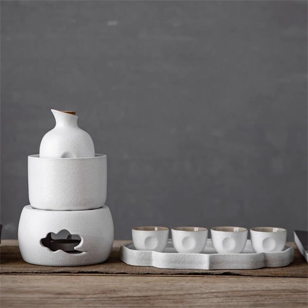 Guantang Ceramic Wine Ware Set Sake Wine Cup Warm Wine Ware Home Hot Wine Ware Hot Wine Pot