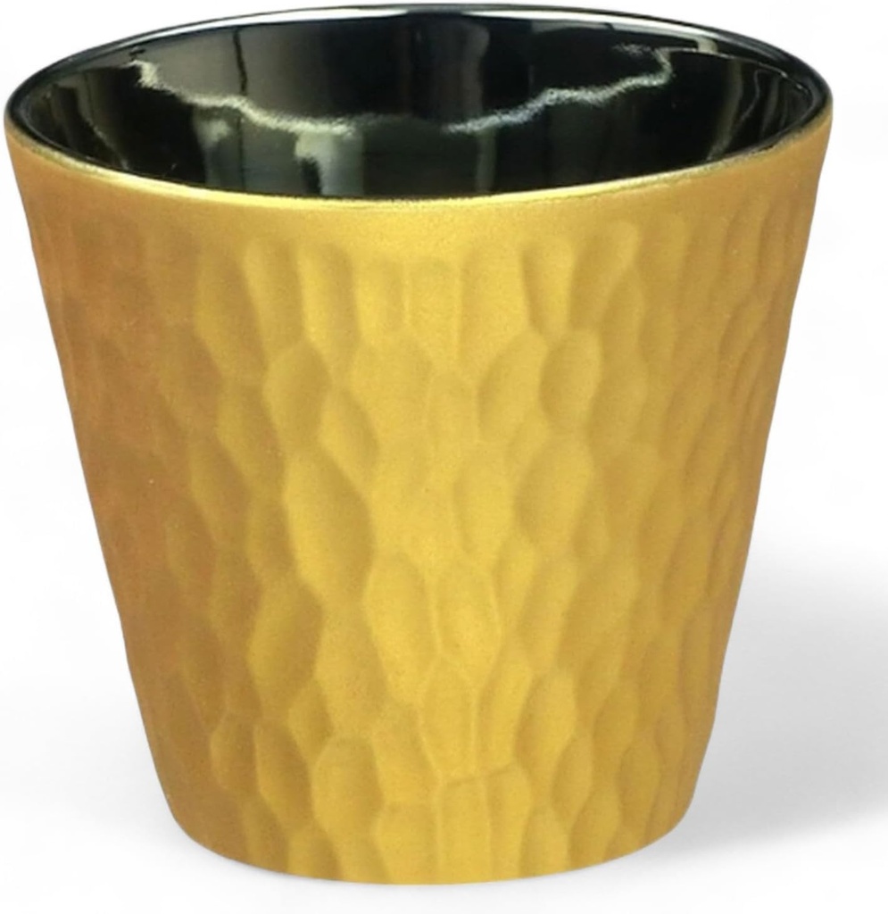 J-kitchens Select Glass Cup, Rock Cup, Light Changing Gold, 10.1 fl oz (300 ml), Dishwasher Safe, Microwave Safe, Made in Japan