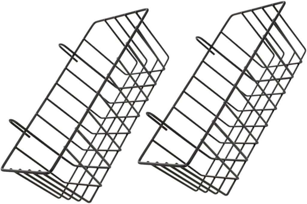 2pcs Capacity Wall Mount Hanging Wire Baskets Bathroom Organizers Storage Cleaning Shower Basket for Kitchen