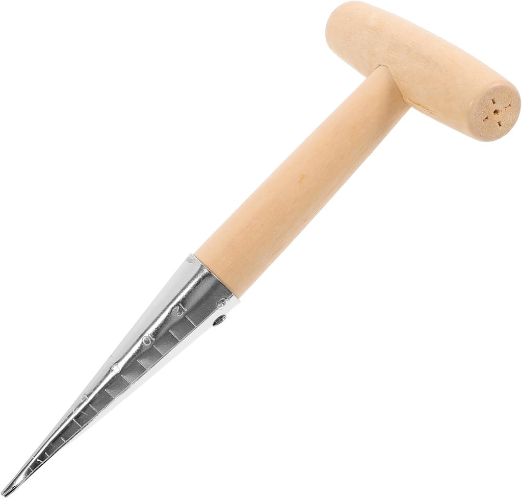 Garden Dibber Punch Soil Puncher Garden Soil Tiller Cultivator Hand Tools for Planting