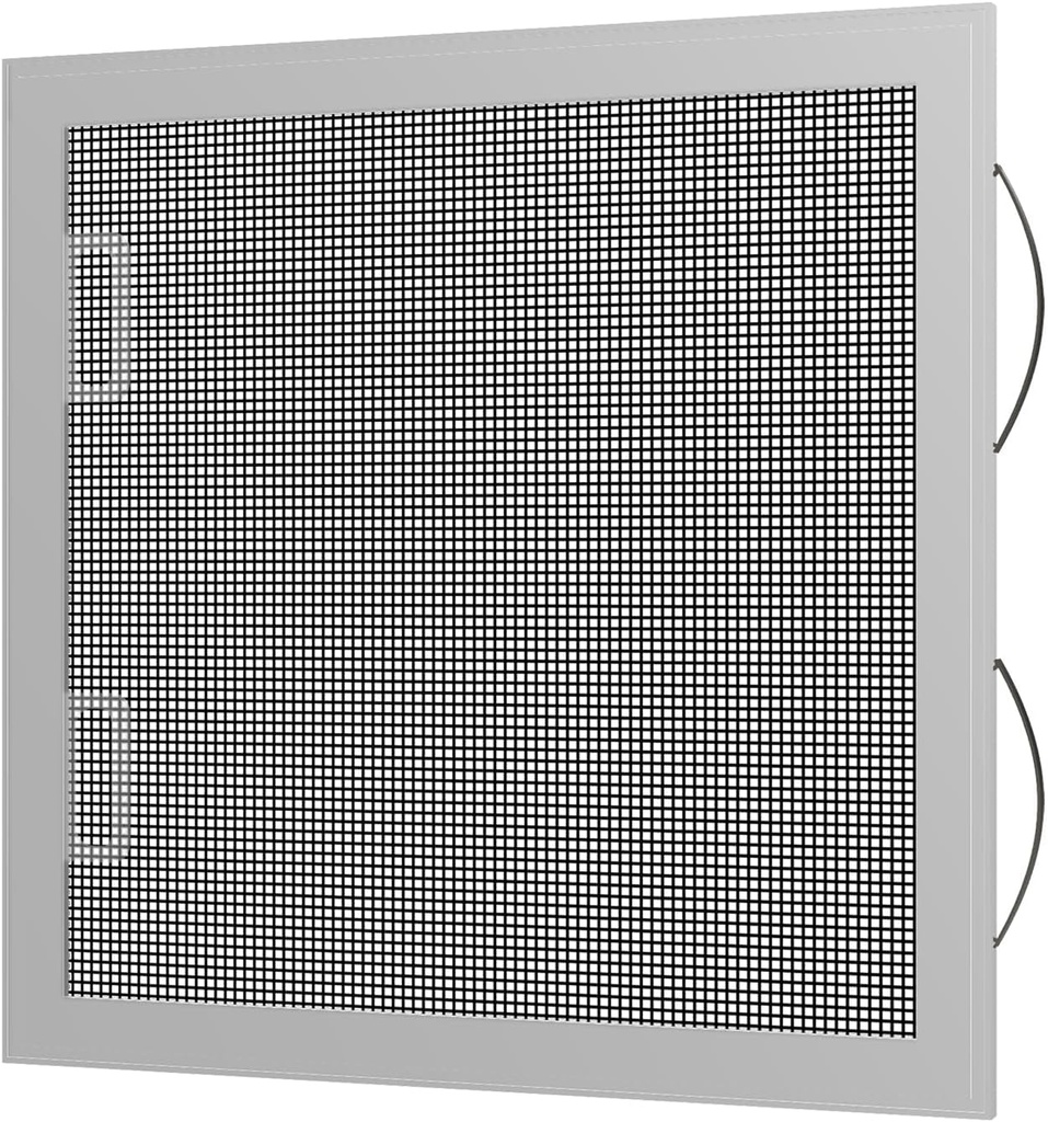 Custom Window Screen Replacement - Fully Assembled Double Hung Full Screen. The DH8 Utilizes Two Leaf Springs to Help Secure the Screen in Your Window and a Pull Rail for Easy Installation and Removal