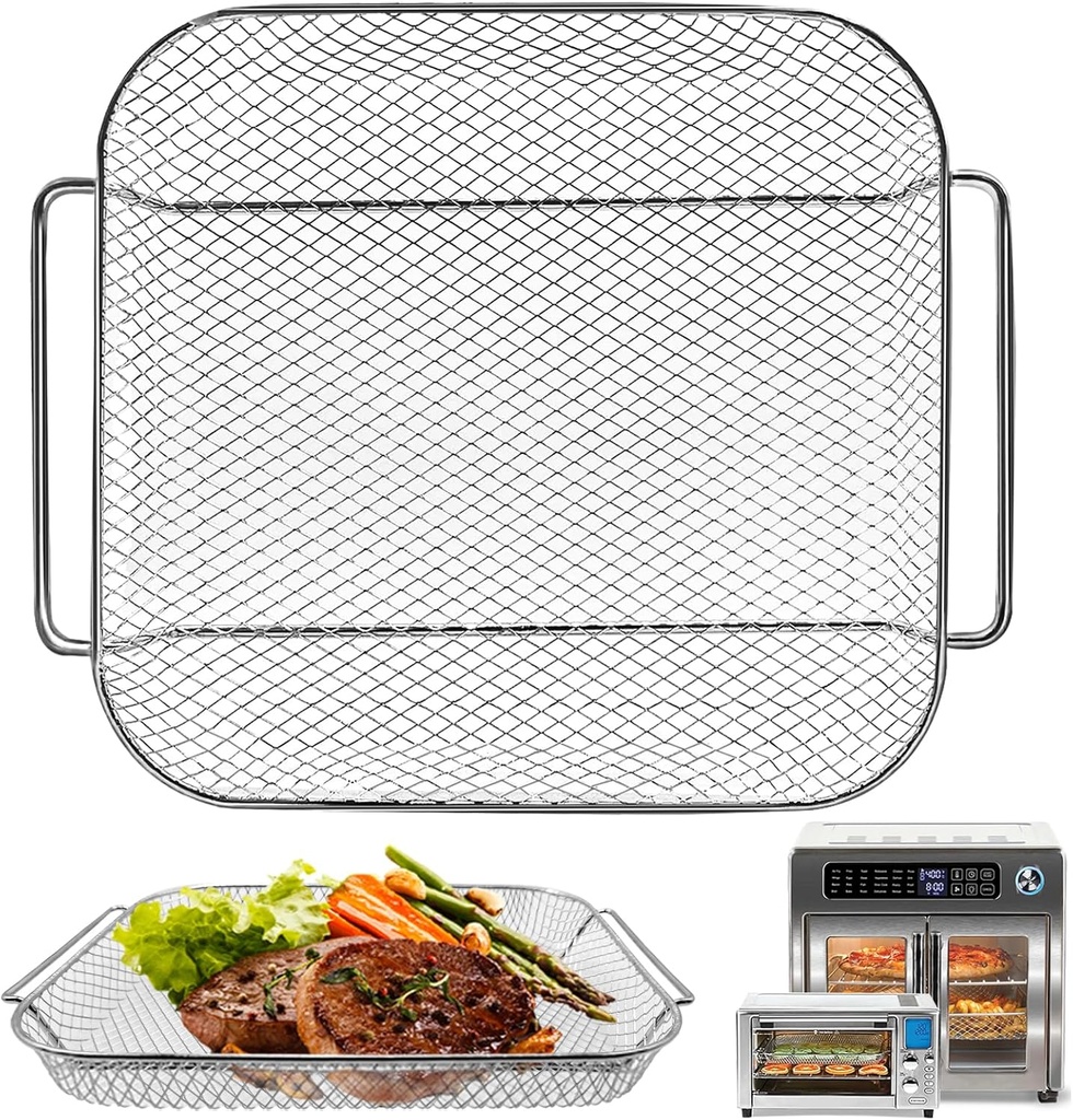 GXF Air Fryer Accessories for Emeril Lagasse Everyday 360 26 QT Extra Large Air Fryer, 12.5''×10.2'' Steel Air Fryer Plate Replacement Parts wire Rack