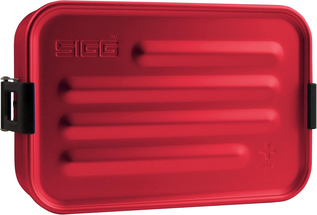 SIGG - Metal Lunch Box Plus - Food Container with Compartments - Swiss Design - Dishwasher Safe - Ultra Light - S/L